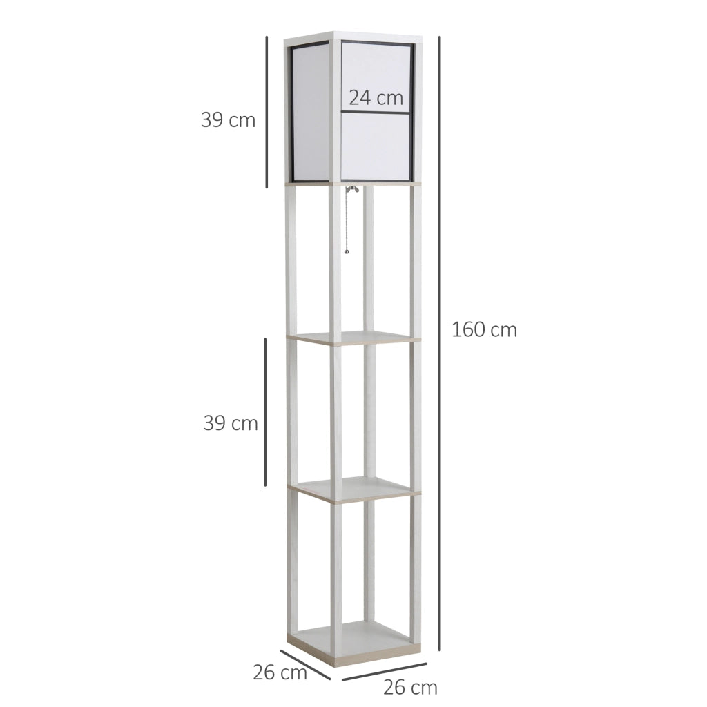 Libreria scaffale ¨C zephmum ¨C Bianco 26x26x160 cm