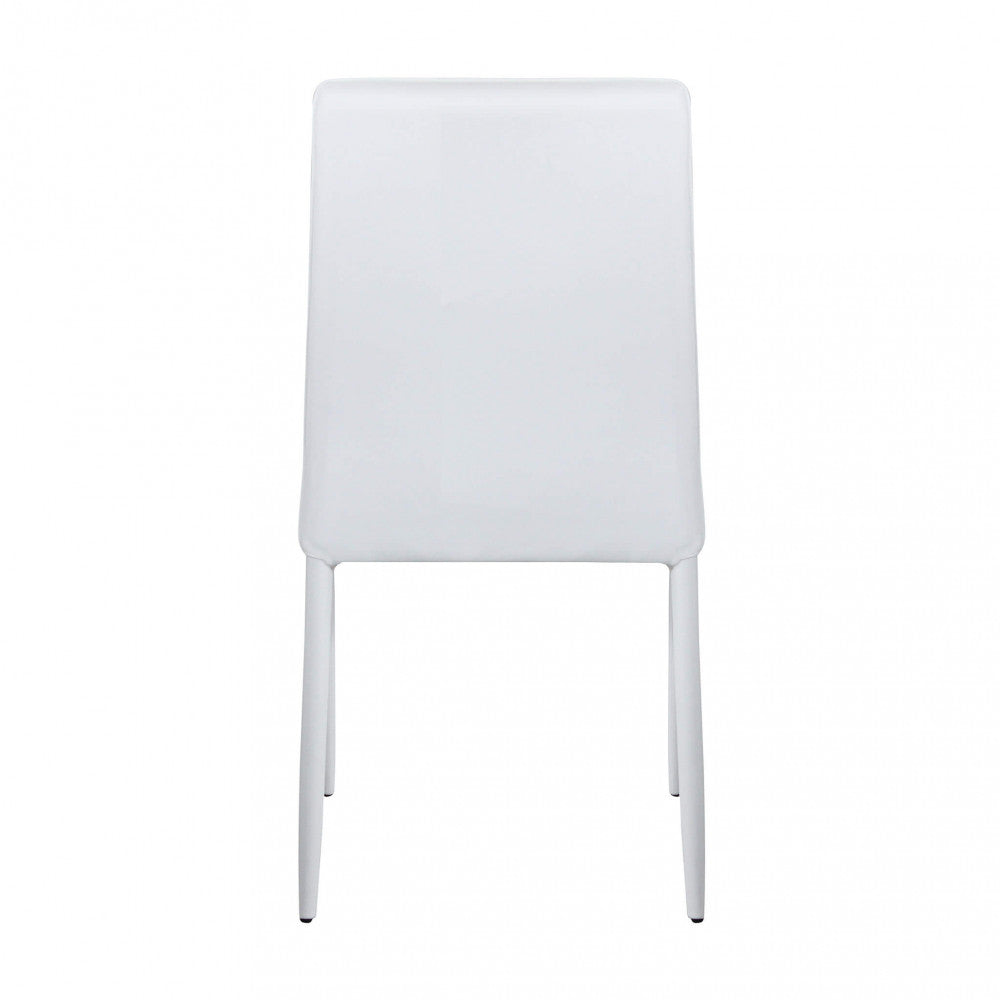 Sedia Blossom 41x50x91 h cm in Similpelle Bianco