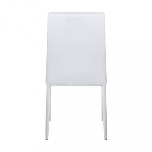 Sedia Blossom 41x50x91 h cm in Similpelle Bianco