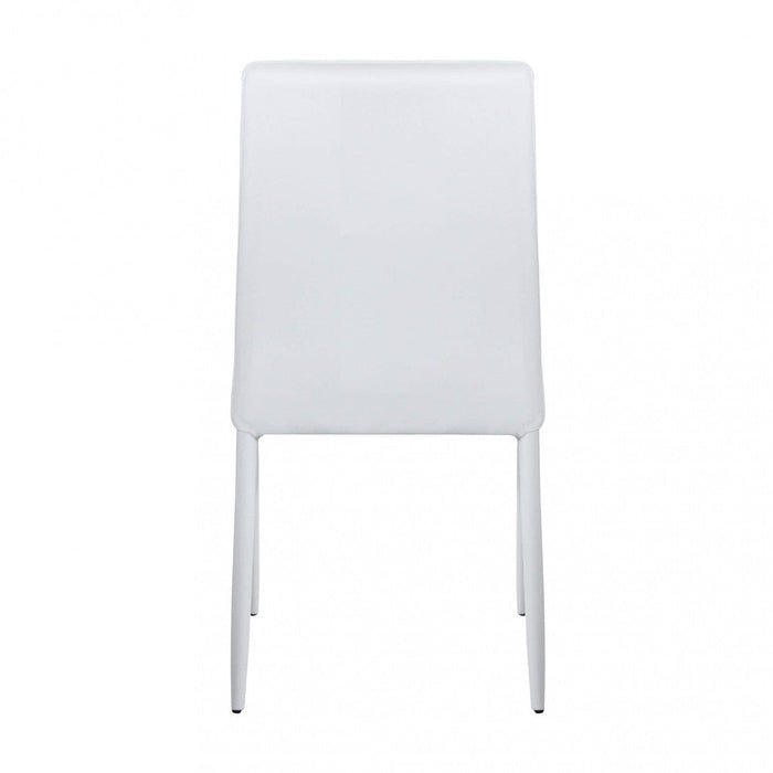 Sedia Blossom 41x50x91 h cm in Similpelle Bianco