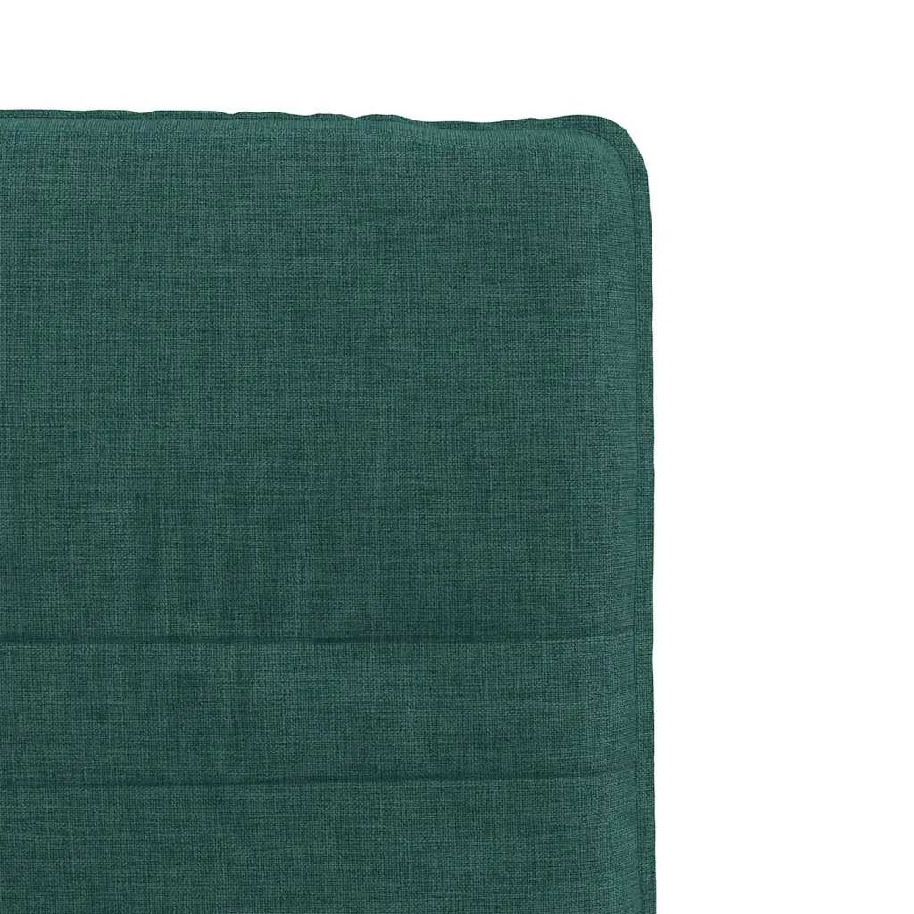 Sedie da Pranzo 2 pz Verde Scuro in Tessuto