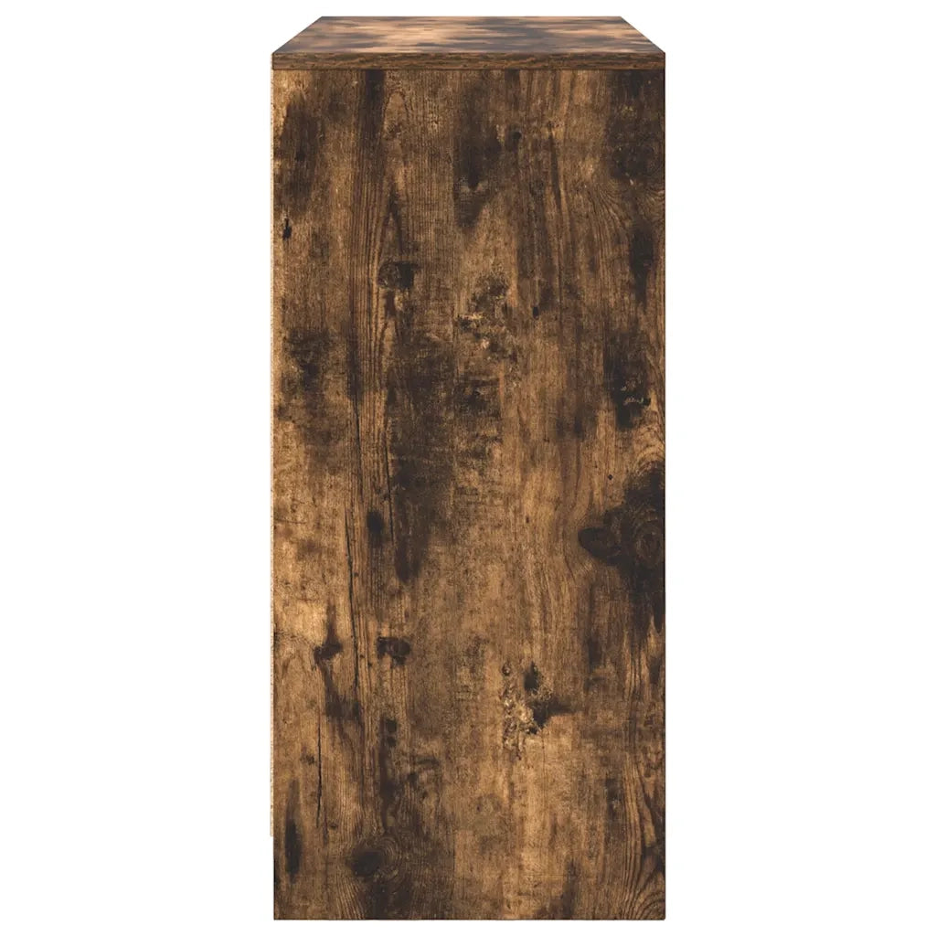 Credenza Rovere Fumo 85x34x76 cm in Legno Multistrato
