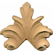 Fregio per Mobili in Pasta di Legno finitura Grezza 75x70 mm art. 03.4514 pz. 2