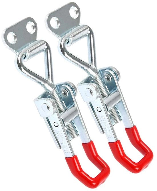 Regolatore di Hendecchio 2 Pezzi - Bloccaggio Hendecchio Adattabile - Acciaio Zinato - Forza di Chiusura 100 kg - Per Porta Armadio/Cassetto - Duraturo e Resistente - Bloccaggio