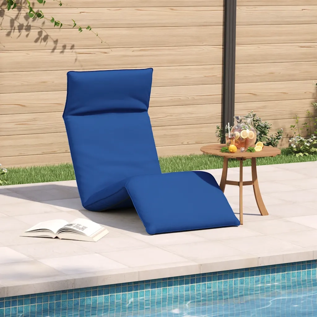 Sdraio da giardino | Lettino Pieghevole Blu Reale 175x54x8,5 cm in Tessuto Oxford