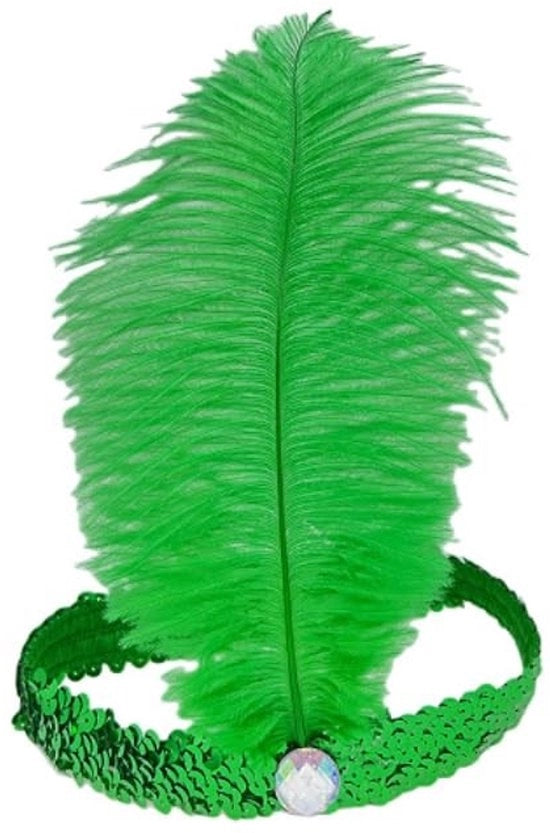 Cintura per capelli con elastico e pailletten - Accessori per carnevale - Cintura per capelli per donne - Cintura per capelli per feste tematiche - Materiale di alta qualità, 20-25 cm