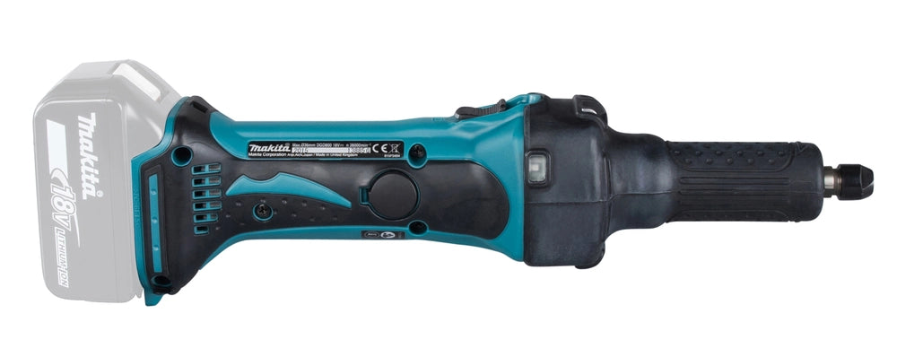 Smerigliatrice Diritta Makita DGD800ZJ 18V LXT Ø6 mm con Valigetta Makpac