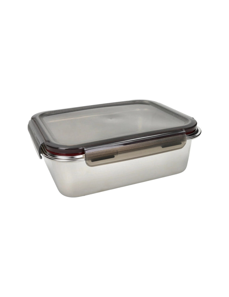 Contenitore Ermetico in Acciaio Inox con Coperchio  Porta Pranzo e Salva Freschezza