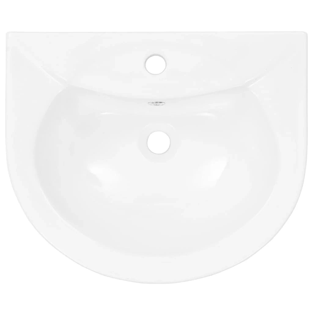 Lavabo freestanding con base in ceramica bianca bacino 52 cm bagno 02_0002567