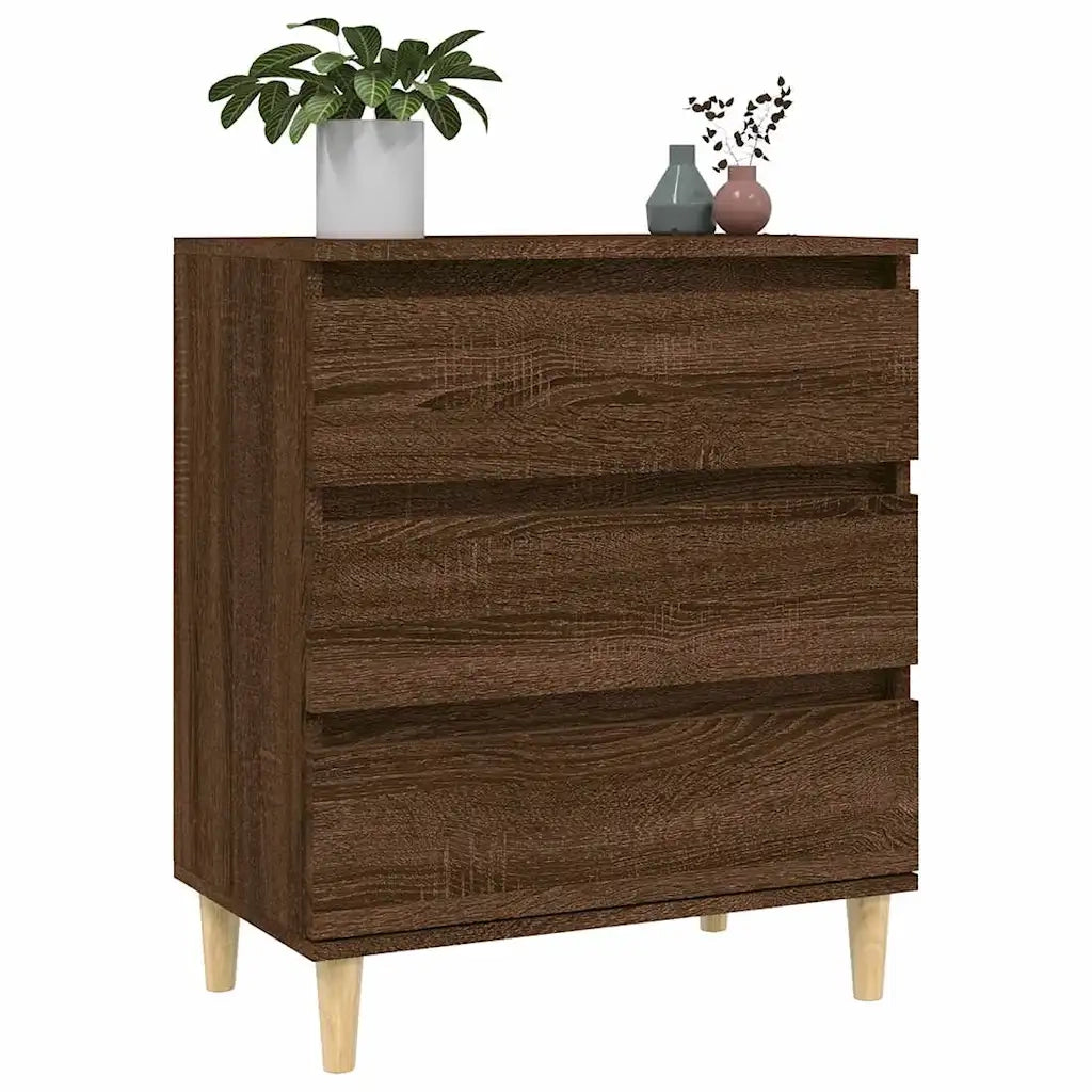 Credenza Rovere Marrone 60x35x70 cm in Legno Multistrato cod mxl 27282
