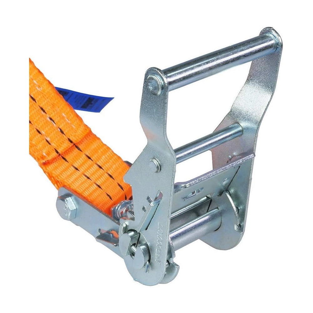 Trade Shop - Cinghia Di Tensione 10mtx50mm Con Cricchetto Tirante Fasce Cricchetto Ancoraggio -