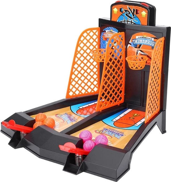 Gioco da Tavolo di Tiro a Canestro 2 Giocatori per Bambini - Set di Giochi Intellettivi da Desktop con 6 Palle.