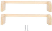 Supporto per Polli in Legno - 2 Pezzi - Sostegno per Polli - Attrezzatura per l'Addestramento degli Uccelli - Otrezzo in Legno Solido - Dimensioni 40 x 12 x 8 cm