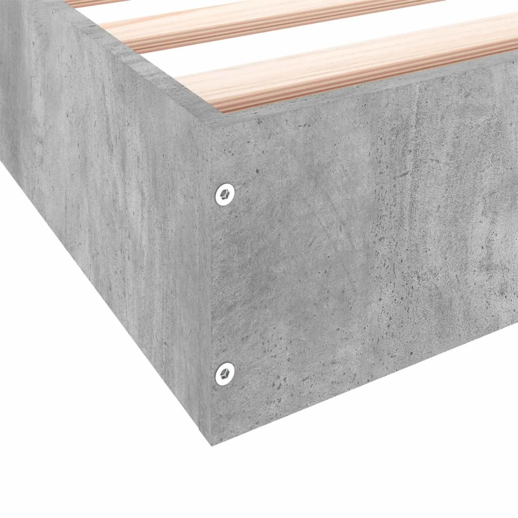 Struttura letto a pavimento Grigio Cemento 80 x 200 cm 8009080