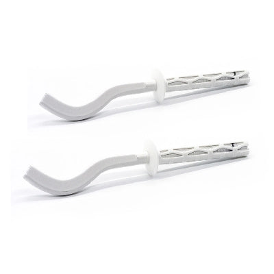 2 PZ MENSOLE FILETTATE PIATTE SCHIACCIATE PER RADIATORI IN ALLUMINIO- 9 x 220 mm- DH- pezzi 1