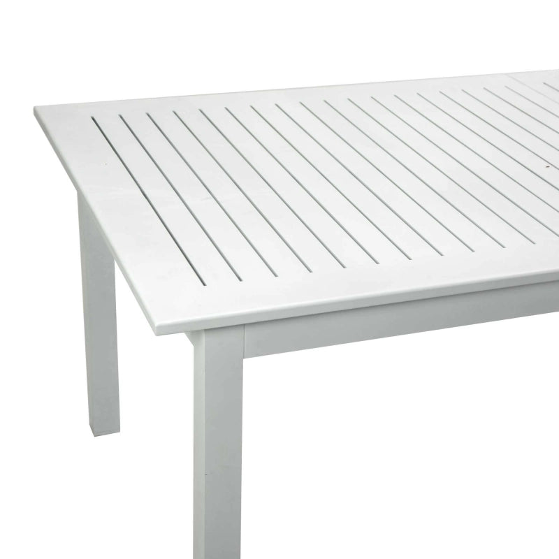 Tavolo alluminio Monterey allungabile bianco cm 150/210x89h75