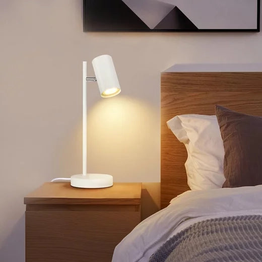 ZMH Lampada da tavolo metallo girevole 350° GU10 per soggiorno scrivania