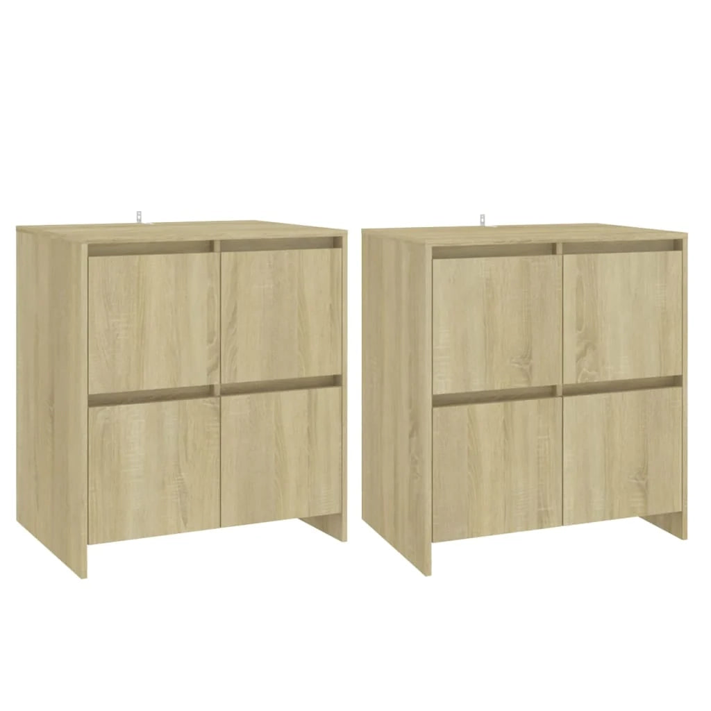 Buffet credenza cassettiera armadio mobile contenitore organizer per cucina soggiorno salotti set da 2 Sonoma 70 x 41 x 75 cm legno ingegnerizzato marrone 02_0036823