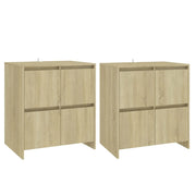 Buffet credenza cassettiera armadio mobile contenitore organizer per cucina soggiorno salotti set da 2 Sonoma 70 x 41 x 75 cm legno ingegnerizzato marrone 02_0036823