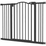 Cancellino per Cani Estensibile 74-100x78 cm in Metallo Nero