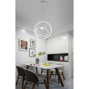 Trade Shop - Lampadario 53w Led Moderno Lampada A Sospensione Con Uccello Luminoso 6500k A51 - Bianco