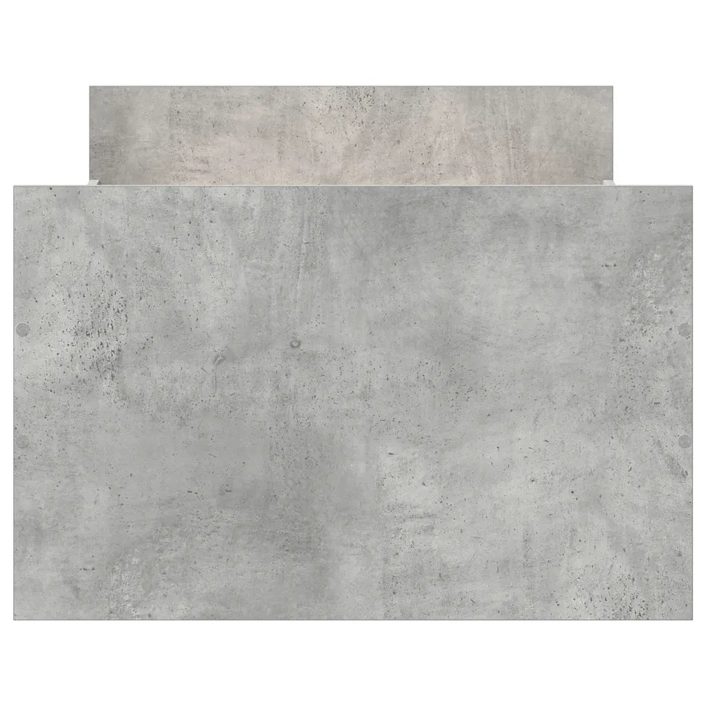 Giroletto con Testiera e Pediera Grigio Cemento 90x190 cm 3203813