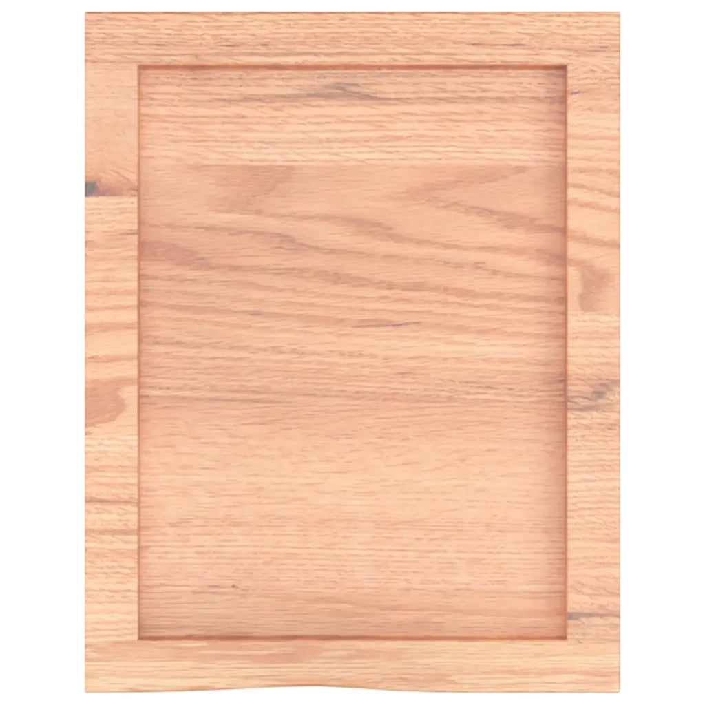 Ripiano Muro Marrone 40x50x(2-4) cm Massello Rovere Trattato 363633