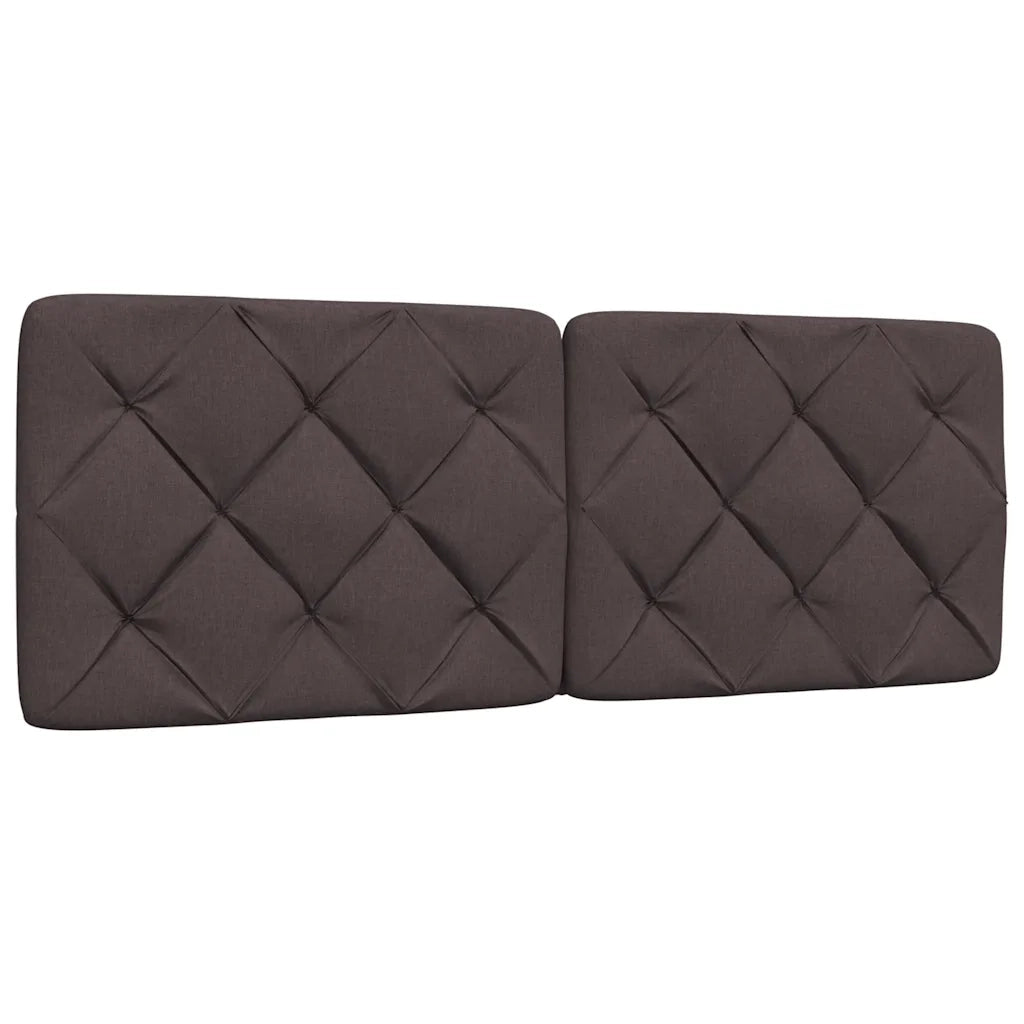 Letto con Materasso Marrone Scuro 140x200cm Tessuto 3310744