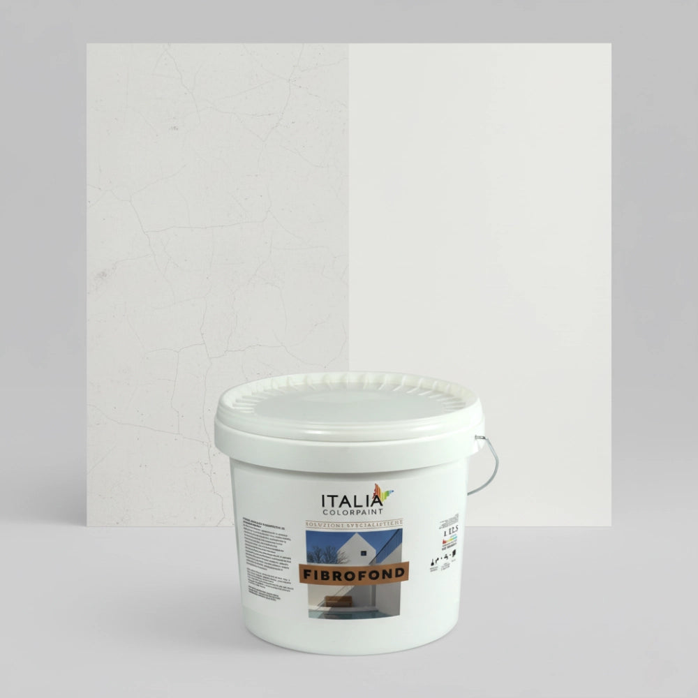 Fibrofond r fondo di collegamento fibrato ruvido 0,3 bianco per esterni *** formato 5 lt, confezione 1