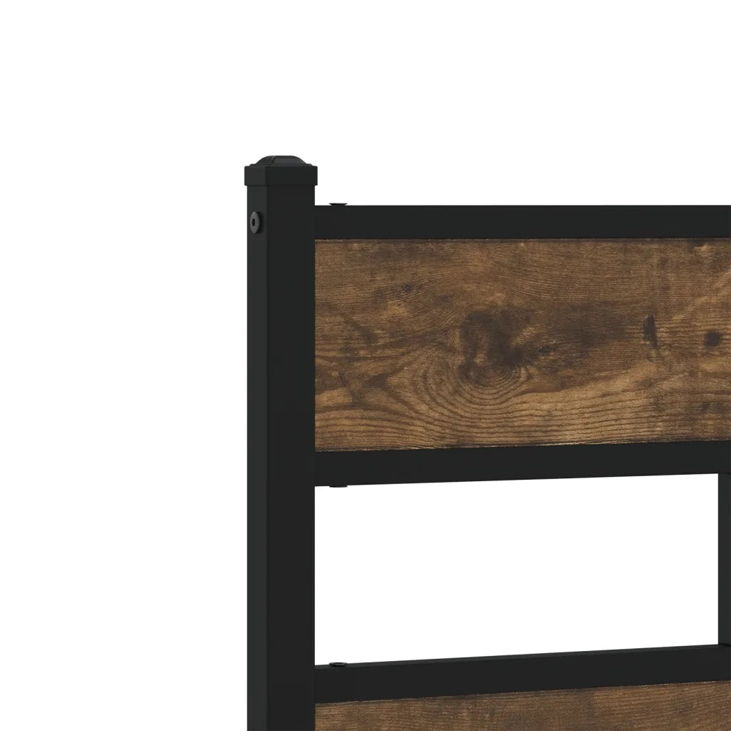 Giroletto senza Materaso in Metallo Rovere Fumo 120x190 cm