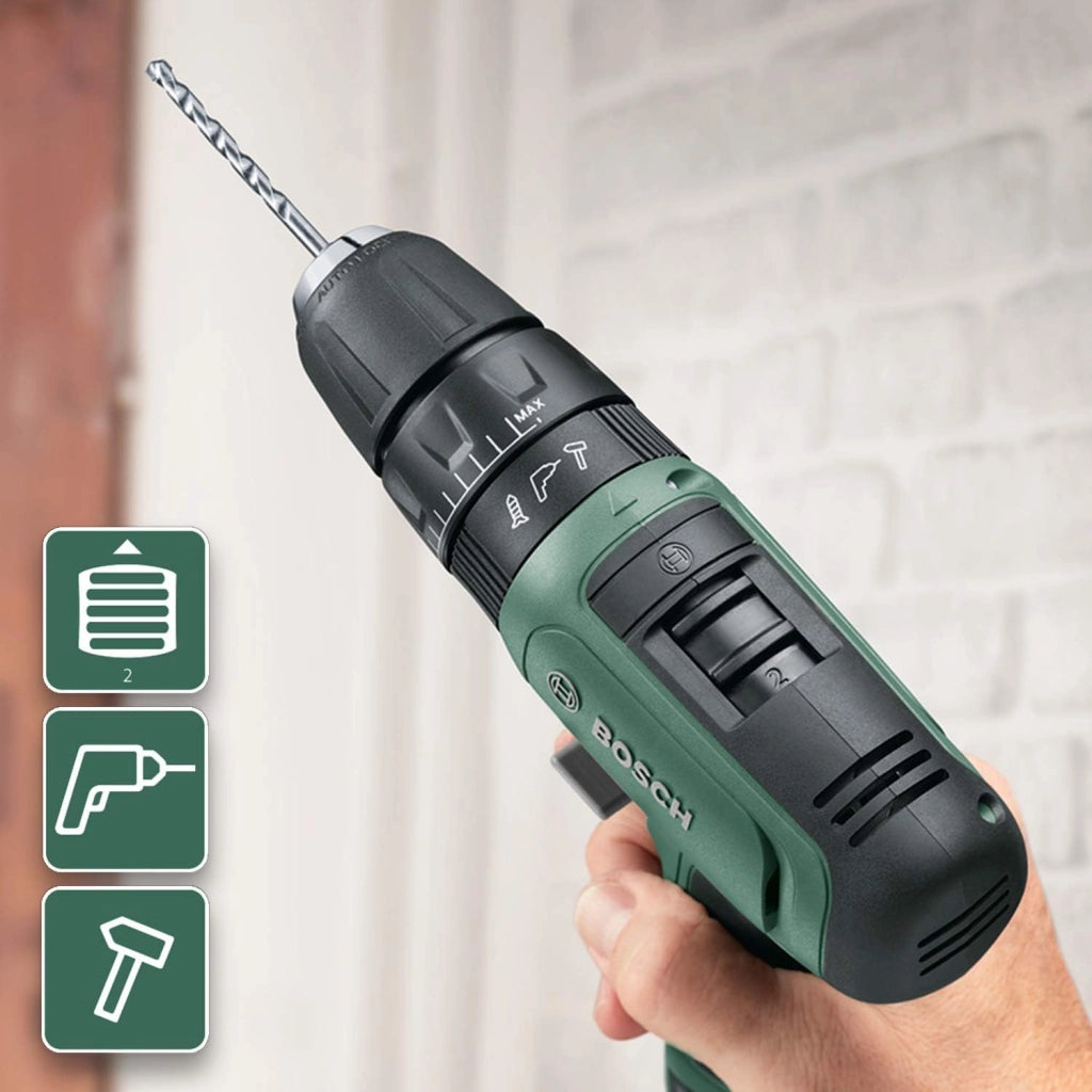 TRAPANO BOSCH BATTERIA LITIO 12V. 2 VEL. EASYIMPACT 1200 + VALIGETTA