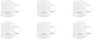 Set di 6 tazze da caffè trasparenti in vetro di borosilicato - 140 ml - essenziale per set di tazze da caffè per casa di 6