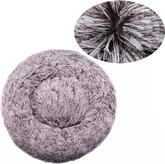 Letto per Animali - Rond - 90Cm - Grande - Letto per Cani - Letto per Gatti - Superflessibile - Plush - Letto per Cani - Letto per Gatti - Caldo - Riposo