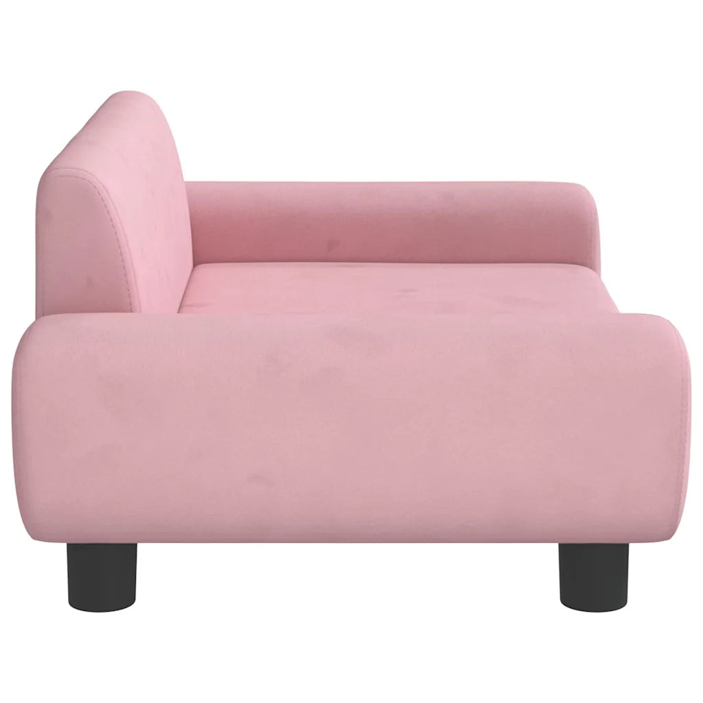 Lettino per Cani Rosa 70x45x33 cm in Velluto 171991