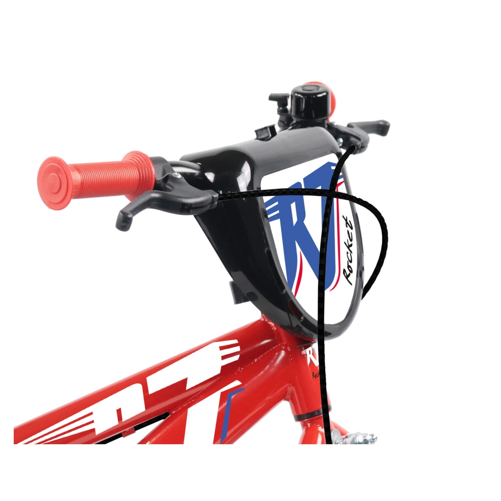 Bicicletta per Bambini 14" Rocket Freni Caliper e Stabilizzatori in Acciaio Hi-Ten Rosso