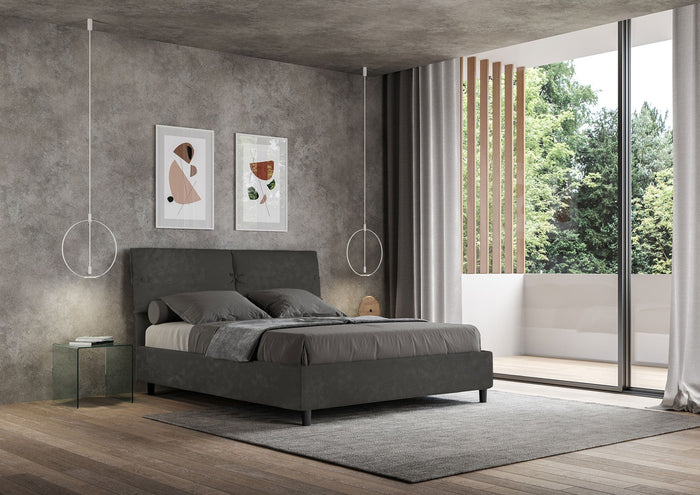 Letto Matrimoniale 160x210 cm Senza Rete Sleeper Grigio