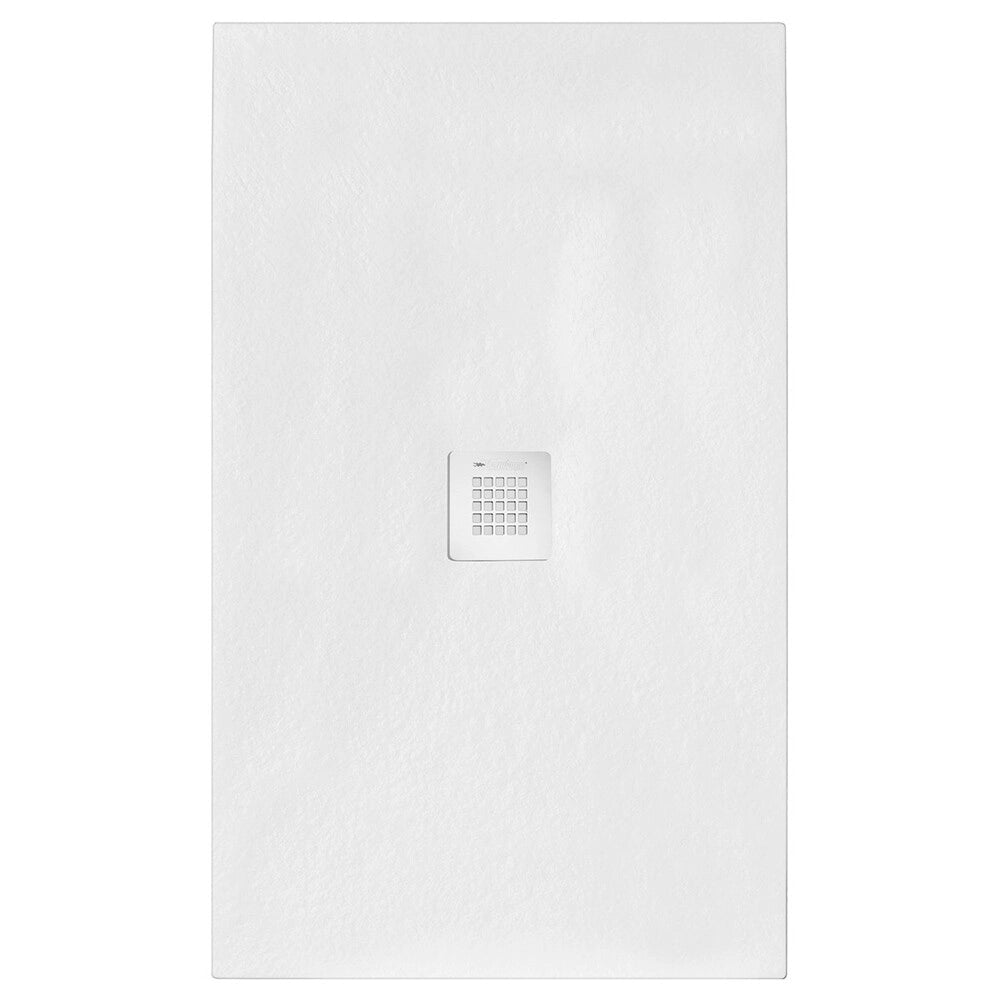 Piatto doccia 90x220 in marmoresina effetto pietra bianco riducibile Ten