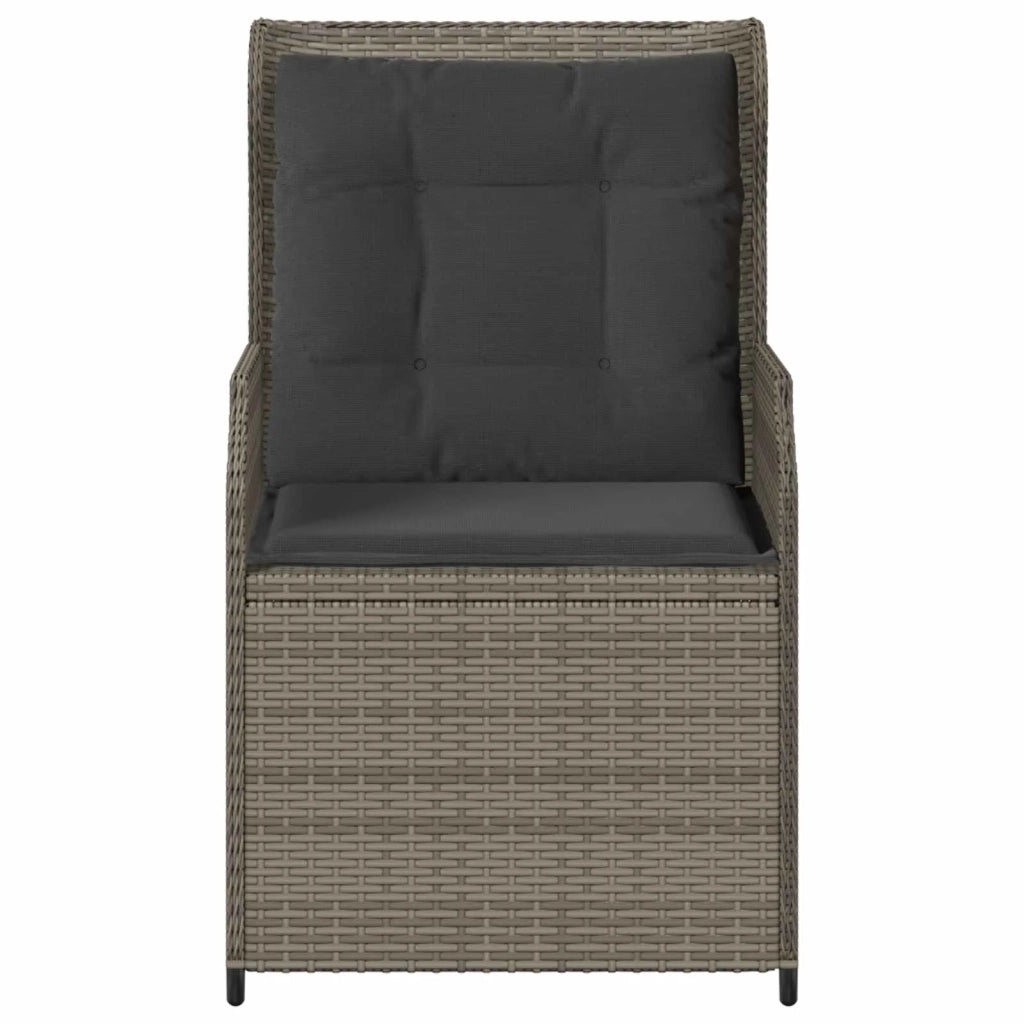 Panchina da giardino 2 pcs Grigio polyrattan 3394487