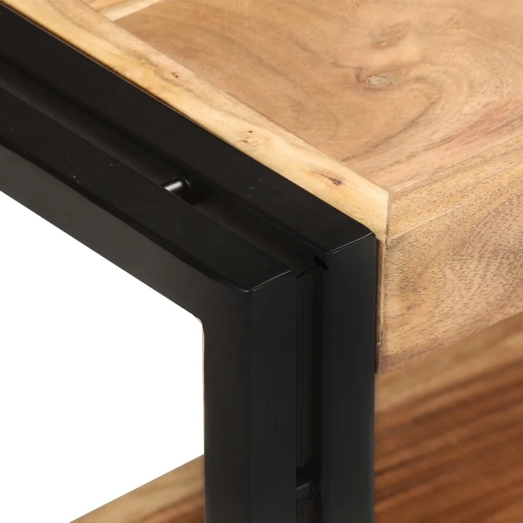 Mobile Porta TV 90x30x40 cm in Legno Massello di Acacia 321978