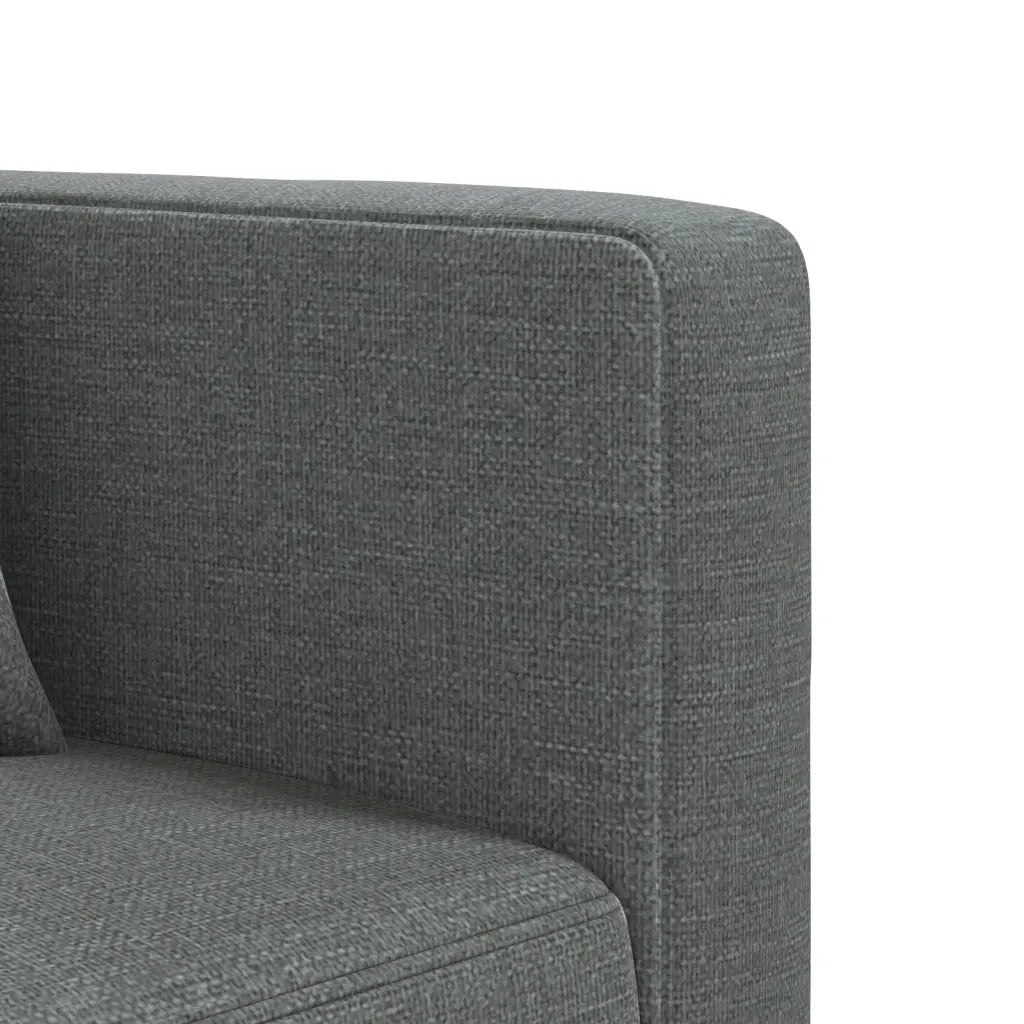 Divano Letto a L Grigio Scuro 275x140x70 cm in Tessuto 3157233