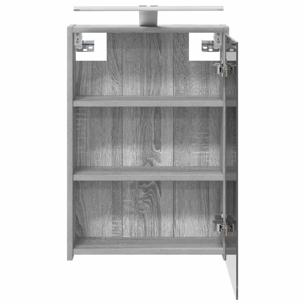 Mobiletto per specchio da bagno Grigio Sonoma 43 x 16 x 62.5 cm 889148