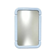 Specchio rettangolare decorativo in legno, 106cm, blu chiaro