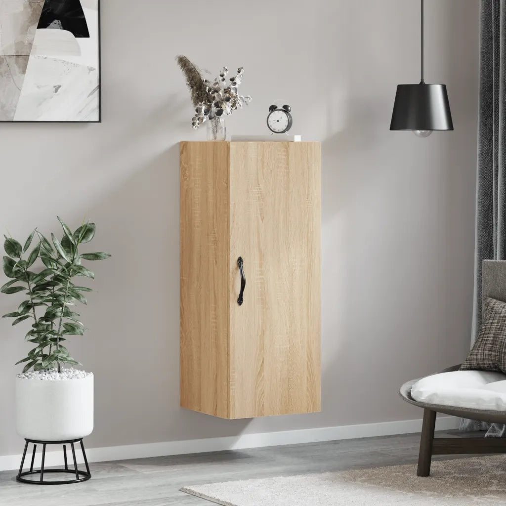 Mobile a Parete Rovere Sonoma 34,5x34x90 cm Legno Multistrato 834997