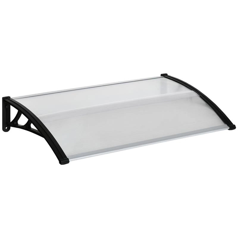 PENSILINA DA ESTERNO PER FINESTRE E PORTE, IN POLICARBONATO E ALLUMINIO 110X60X23CM TRASPARENTE