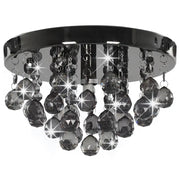 Lampadario con Perle Fum¨¦ Tondo Nero G9 CFW7438140