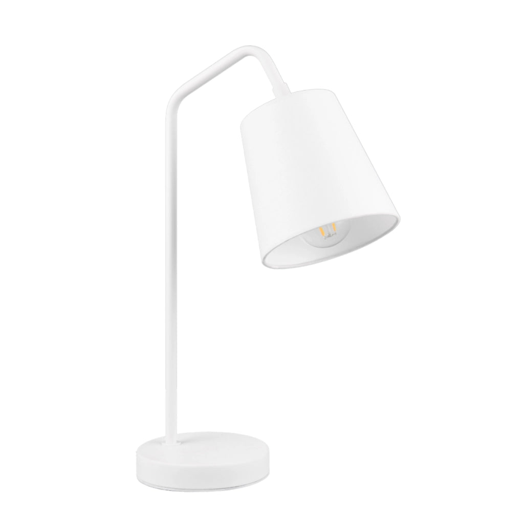 Lampada da tavolo bianca con paralume E27 Buddy RL