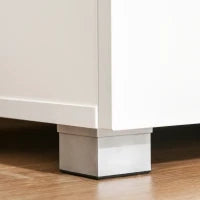Mobile Cucina per Microonde con Armadietti, Mensole e Cassetto, Credenza Moderna in Legno 90x40x120cm Bianco