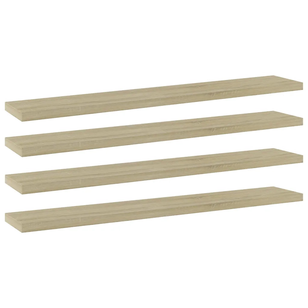 Ripiani per Libreria 4pz Rovere Sonoma 60x10x1,5cm Multistrato 805208