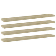 Ripiani per Libreria 4pz Rovere Sonoma 60x10x1,5cm Multistrato 805208