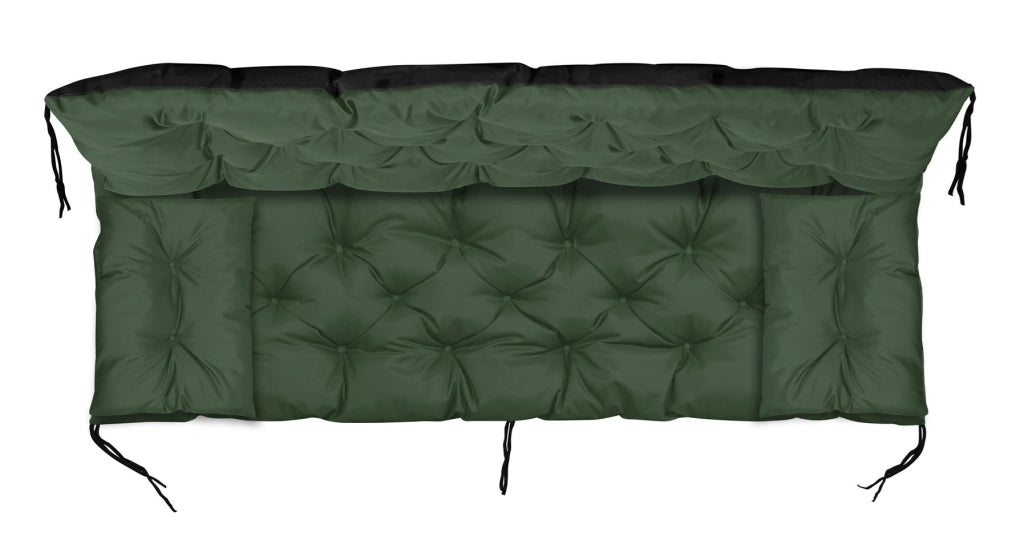 AIO FACTORY Set di cuscini da giardino 120x60x50 cm impermeabile verde